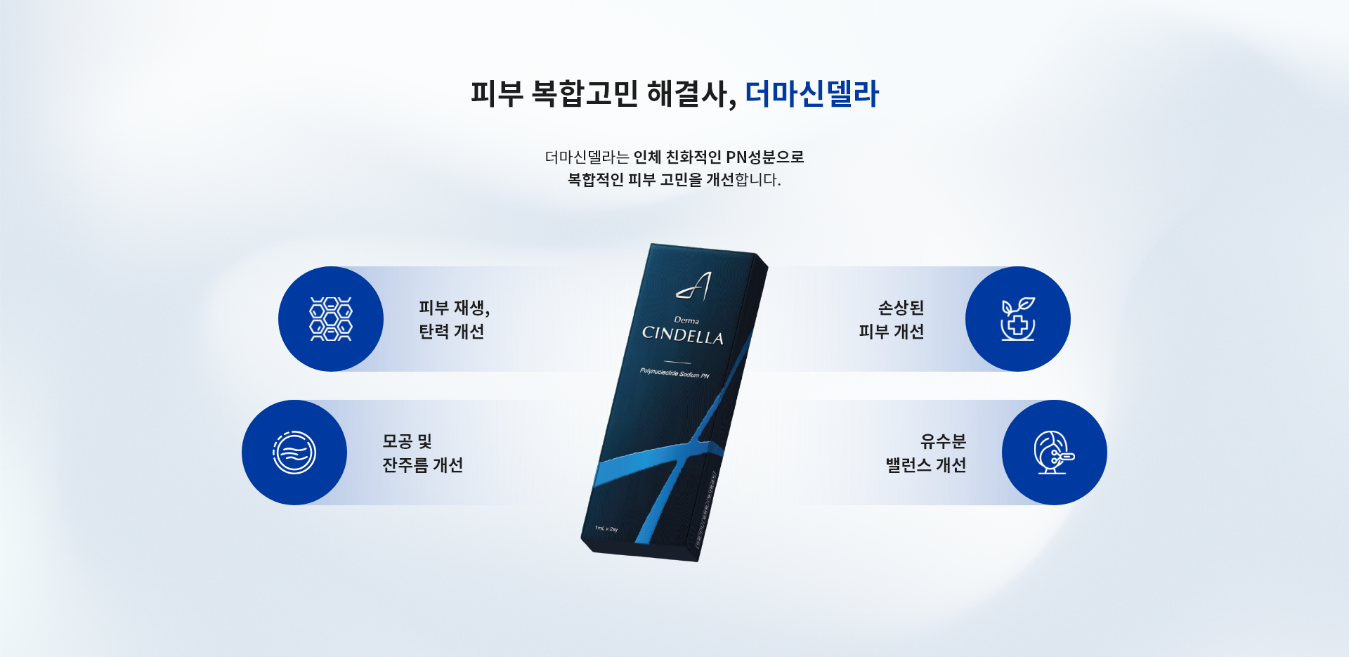 피부 복합고민 해결사, 더마신델라